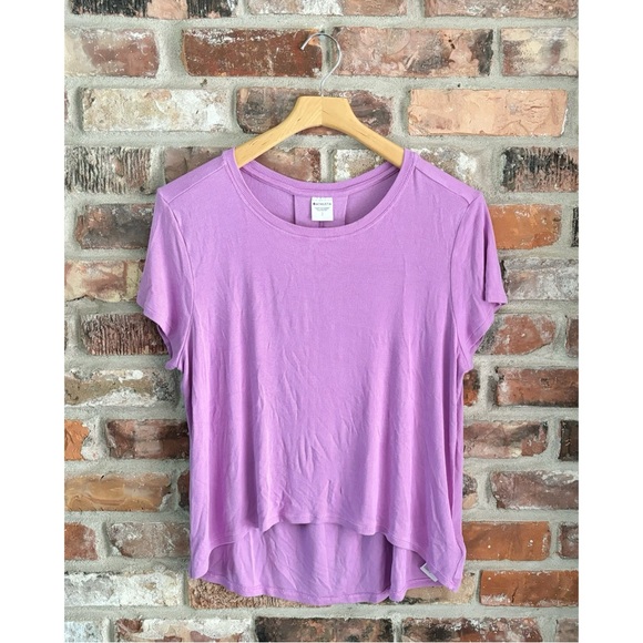Athleta Tops - Athleta Purple Modal Ribbed Short Sleeve T-shirt Top, S